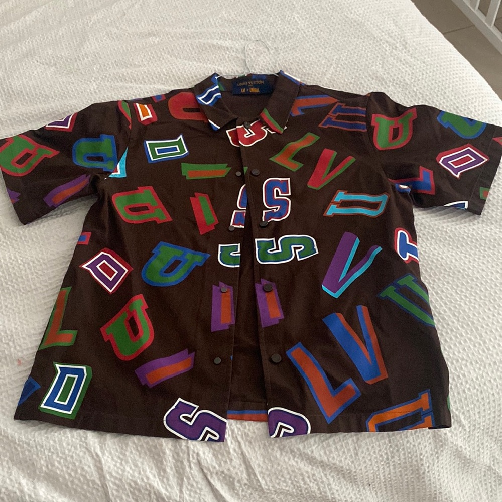 NBA X LV button down